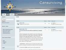 Tablet Screenshot of cansurviving.com